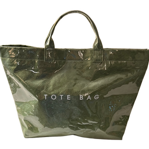 Green PVC Tote Bag
